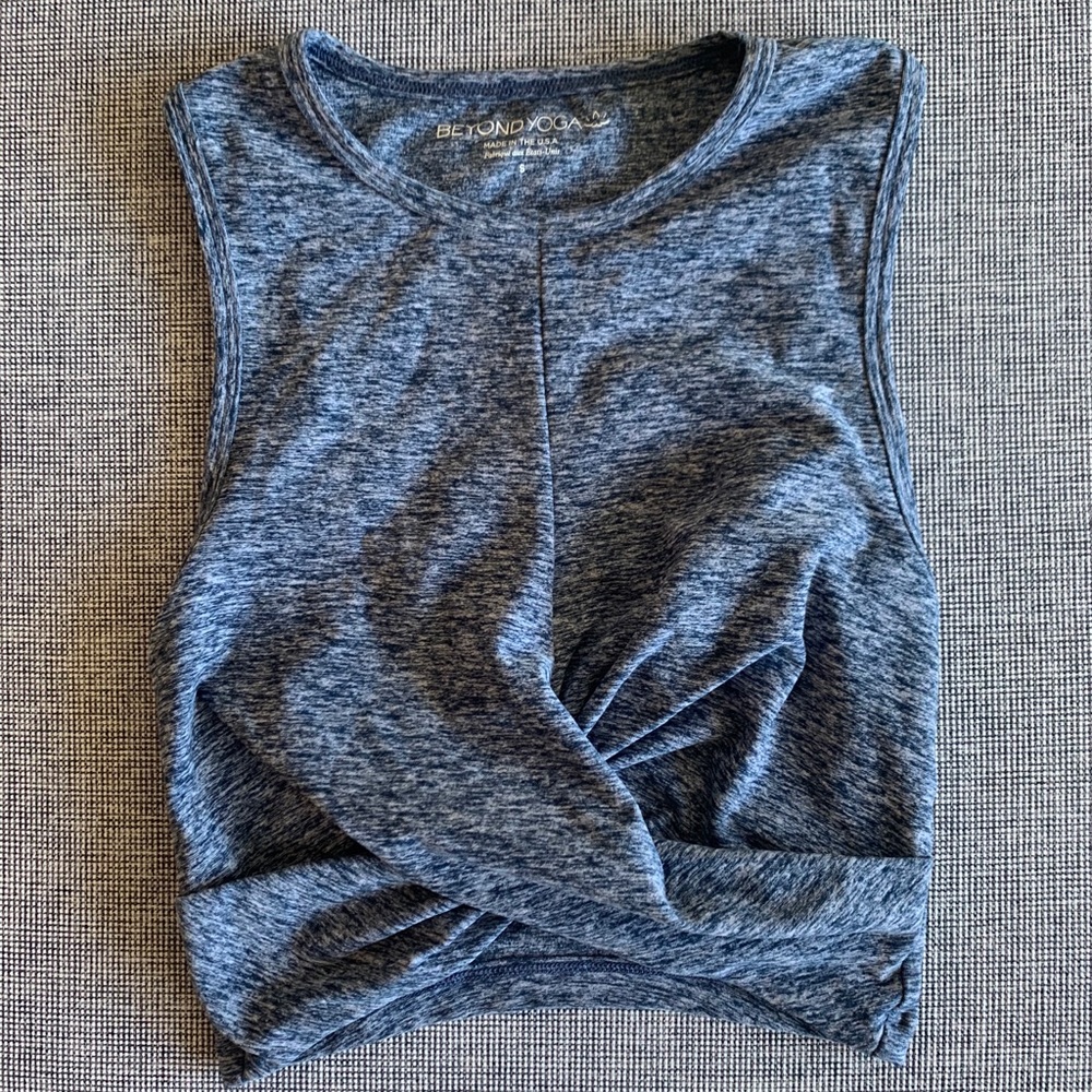 Beyond Yoga front twist crop